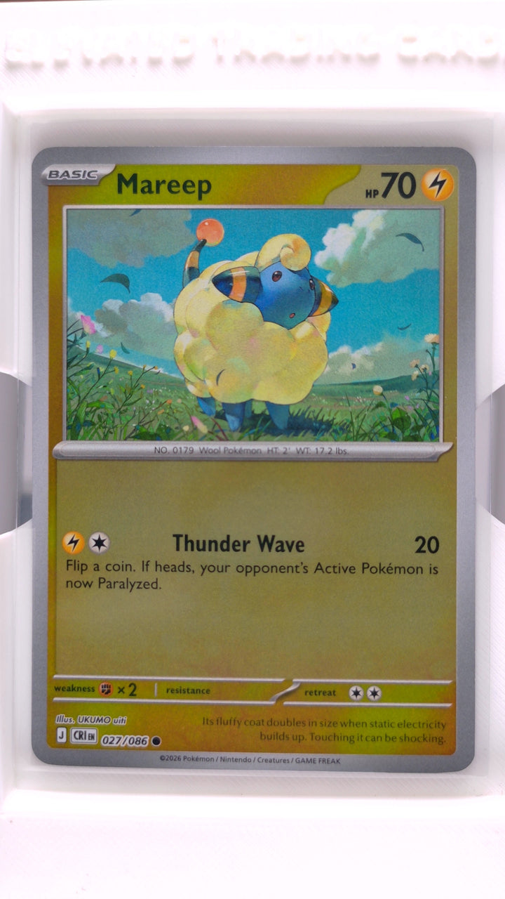 Pokémon: Mega Evolution — Chaos Rising Mareep #027/086 Common Reverse Holo — Front
