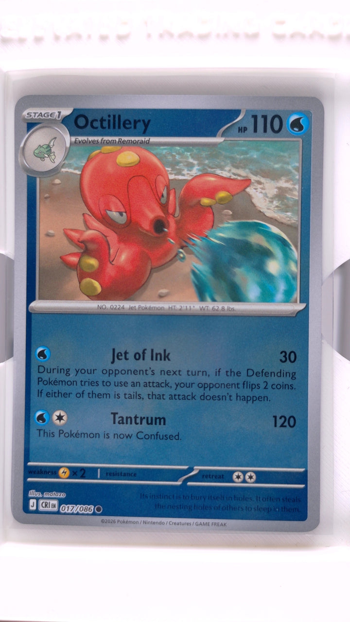 Pokémon: Mega Evolution — Chaos Rising Octillery #017/086 Common Reverse Holo — Front