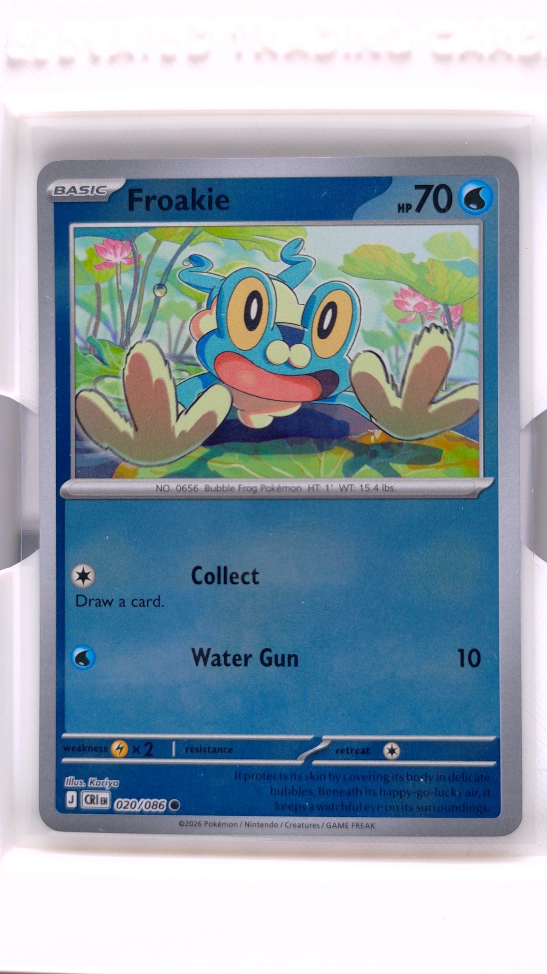 #20 Froakie Reverse Holo Common - front