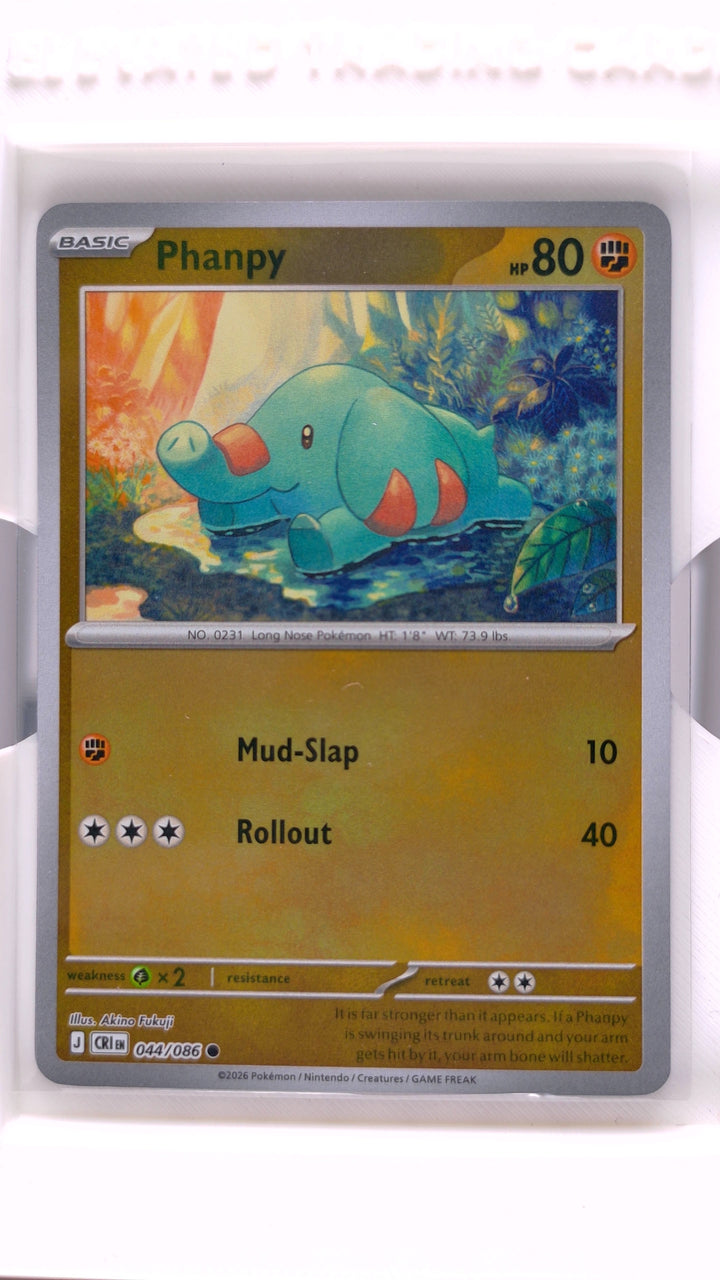 Pokémon: Mega Evolution — Chaos Rising Phanpy #044/086 Common Reverse Holo — Front