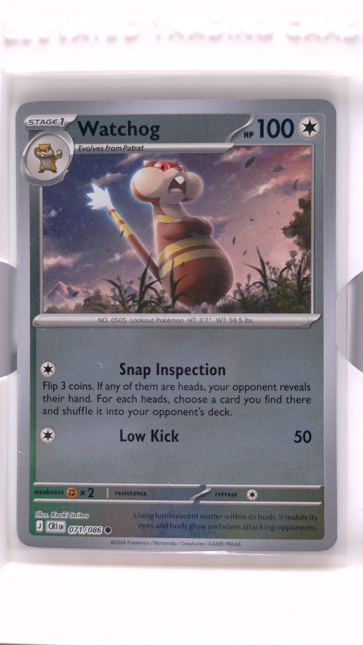 Pokémon: Mega Evolution — Chaos Rising Watchog #071/086 Common Reverse Holo — Front