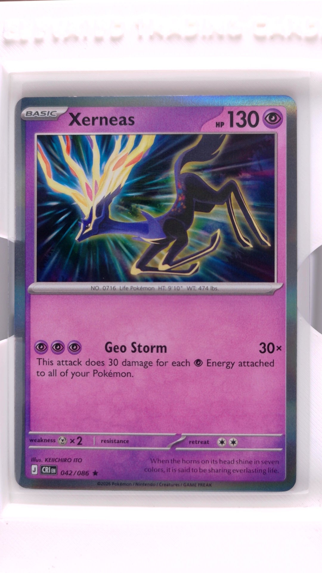 #42 Xerneas Holo Rare - front