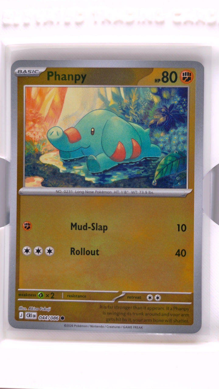 Pokémon: Mega Evolution — Chaos Rising Phanpy #044/086 Common Reverse Holo — Front