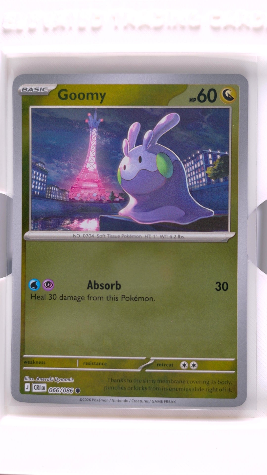 #66 Goomy Reverse Holo Common - front