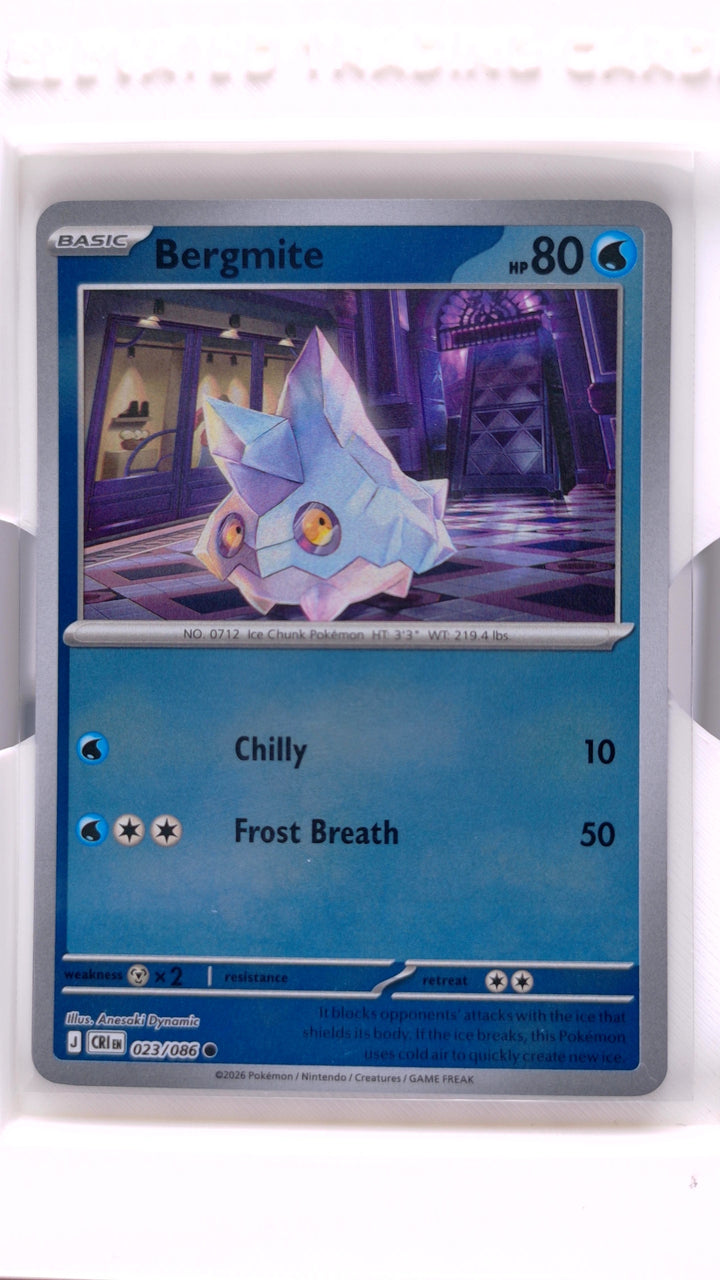Pokémon: Mega Evolution — Chaos Rising Bergmite #023/086 Common Reverse Holo — Front