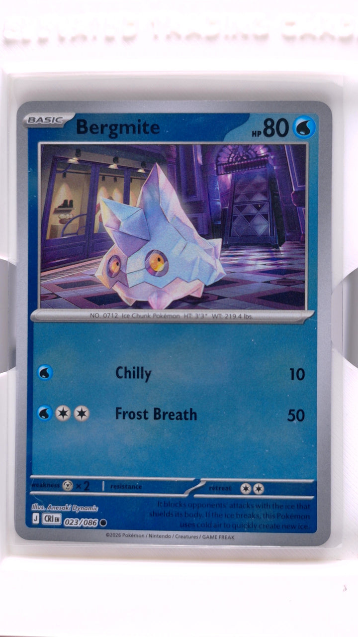 Pokémon: Mega Evolution — Chaos Rising Bergmite #023/086 Common Reverse Holo — Front