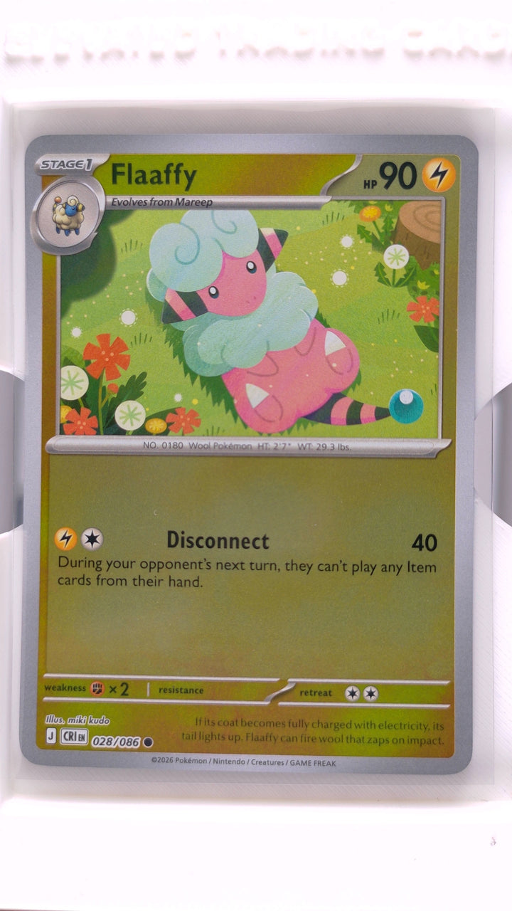 Pokémon: Mega Evolution — Chaos Rising Flaaffy #028/086 Common Reverse Holo — Front