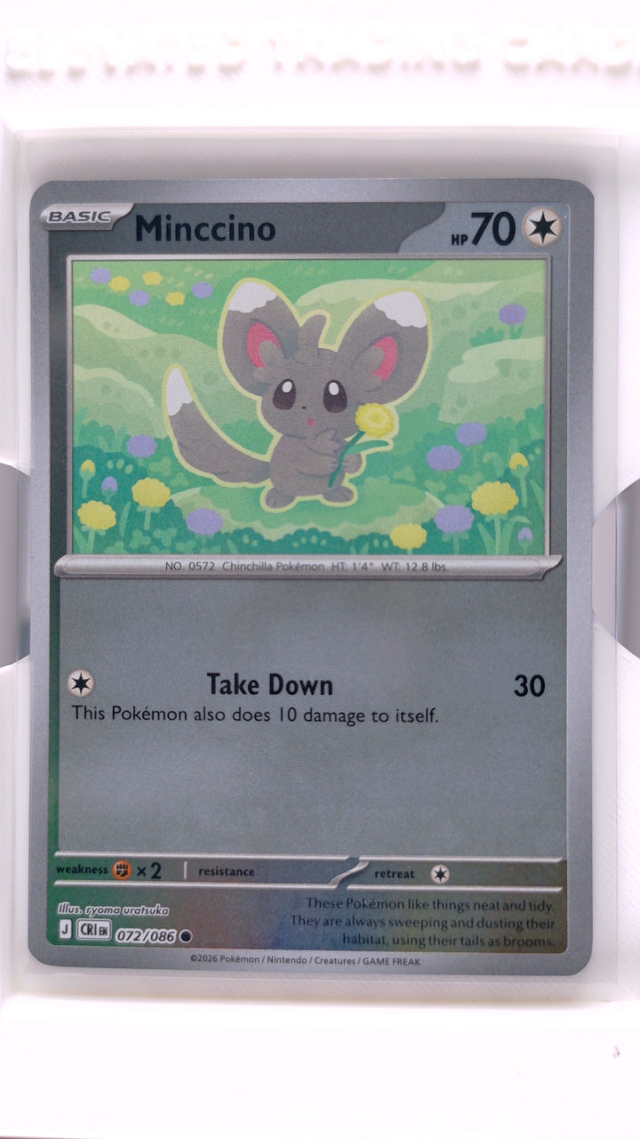 Pokémon: Mega Evolution — Chaos Rising Minccino #072/086 Common Reverse Holo — Front