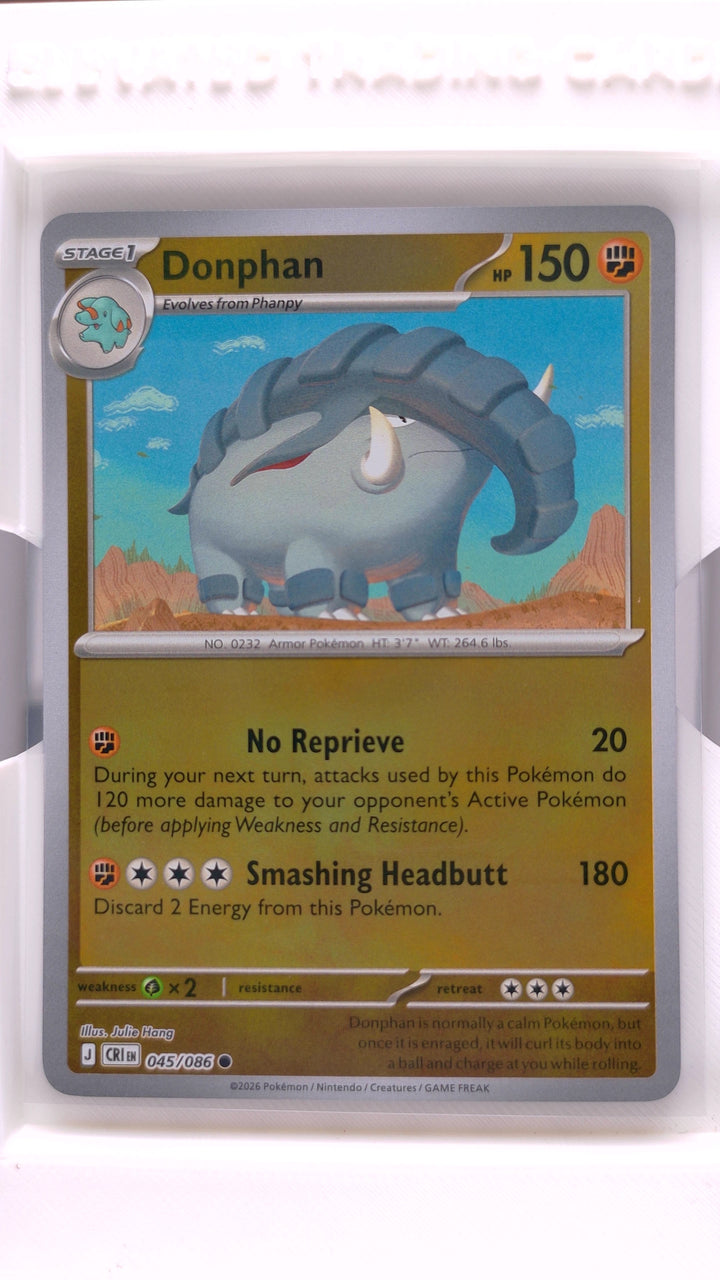 Pokémon: Mega Evolution — Chaos Rising Donphan #045/086 Common Reverse Holo — Front