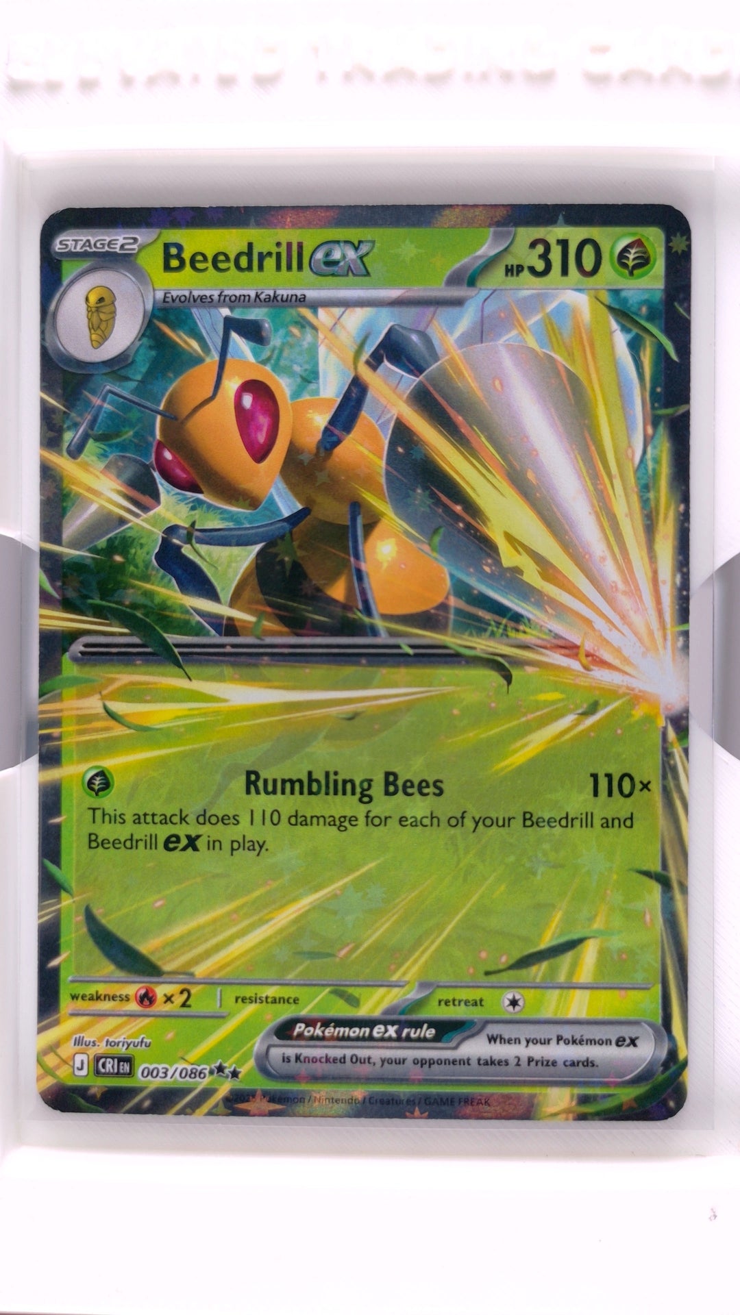 #3 Beedrill ex Double Rare - front