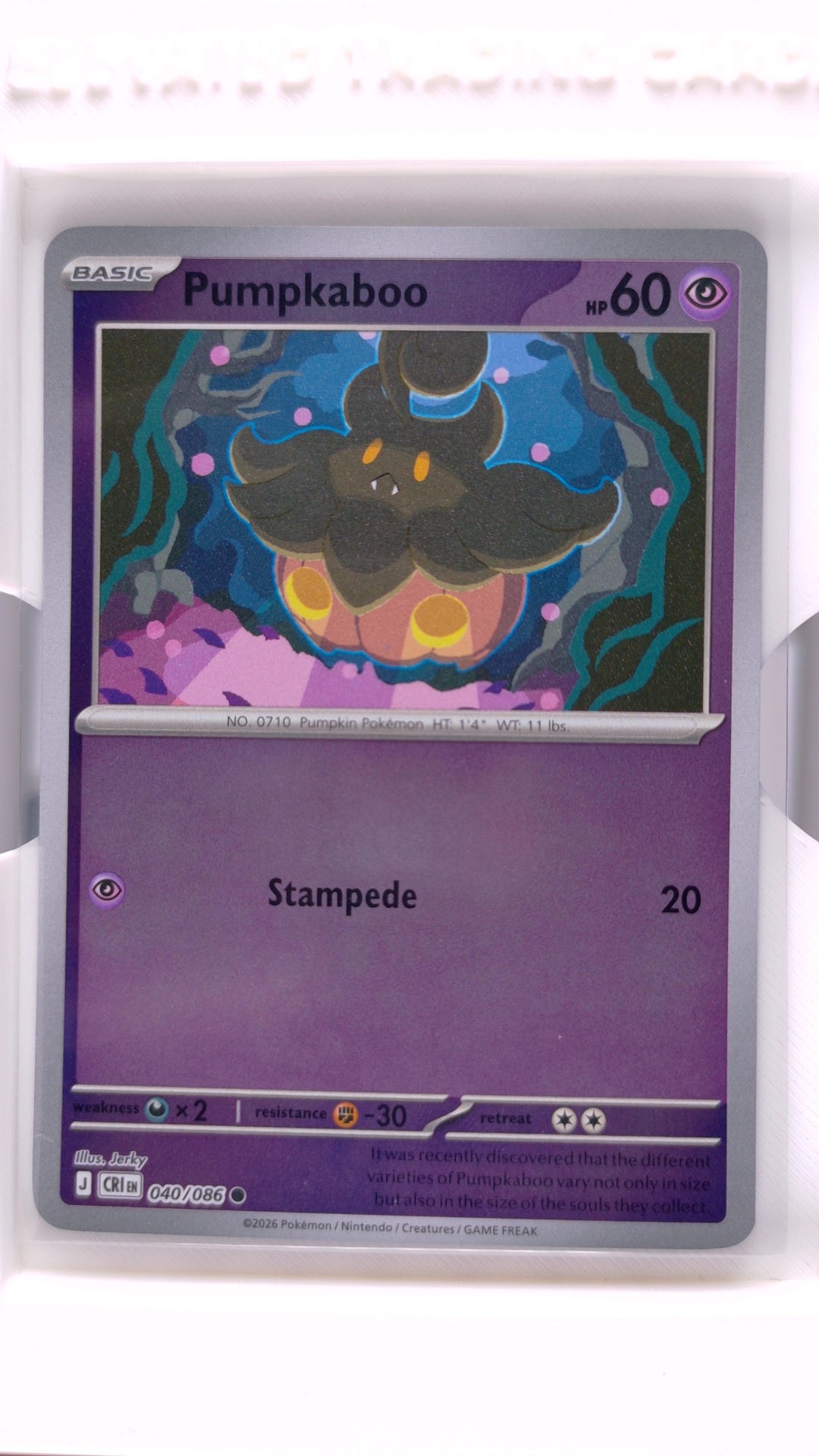 #40 Pumpkaboo Reverse Holo Common - front