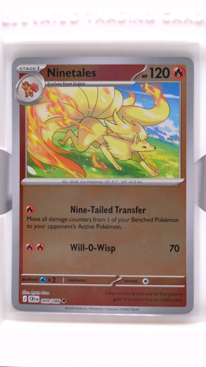 Pokémon: Mega Evolution — Chaos Rising Ninetales #009/086 Uncommon Reverse Holo — Front