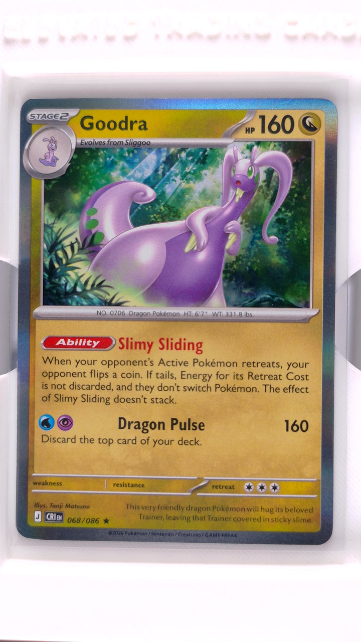 Pokémon: Mega Evolution — Chaos Rising Goodra #068/086 Rare Holo — Front