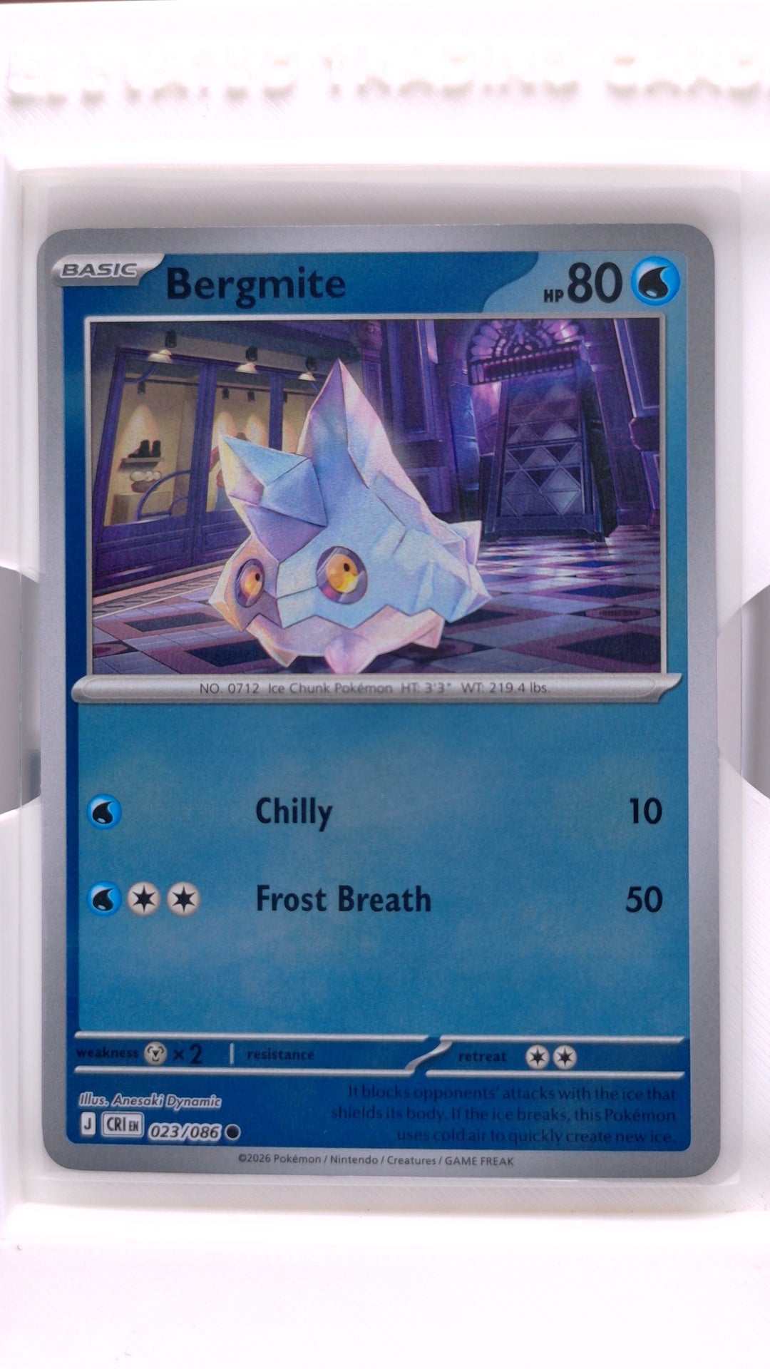 #23 Bergmite Reverse Holo Common - front