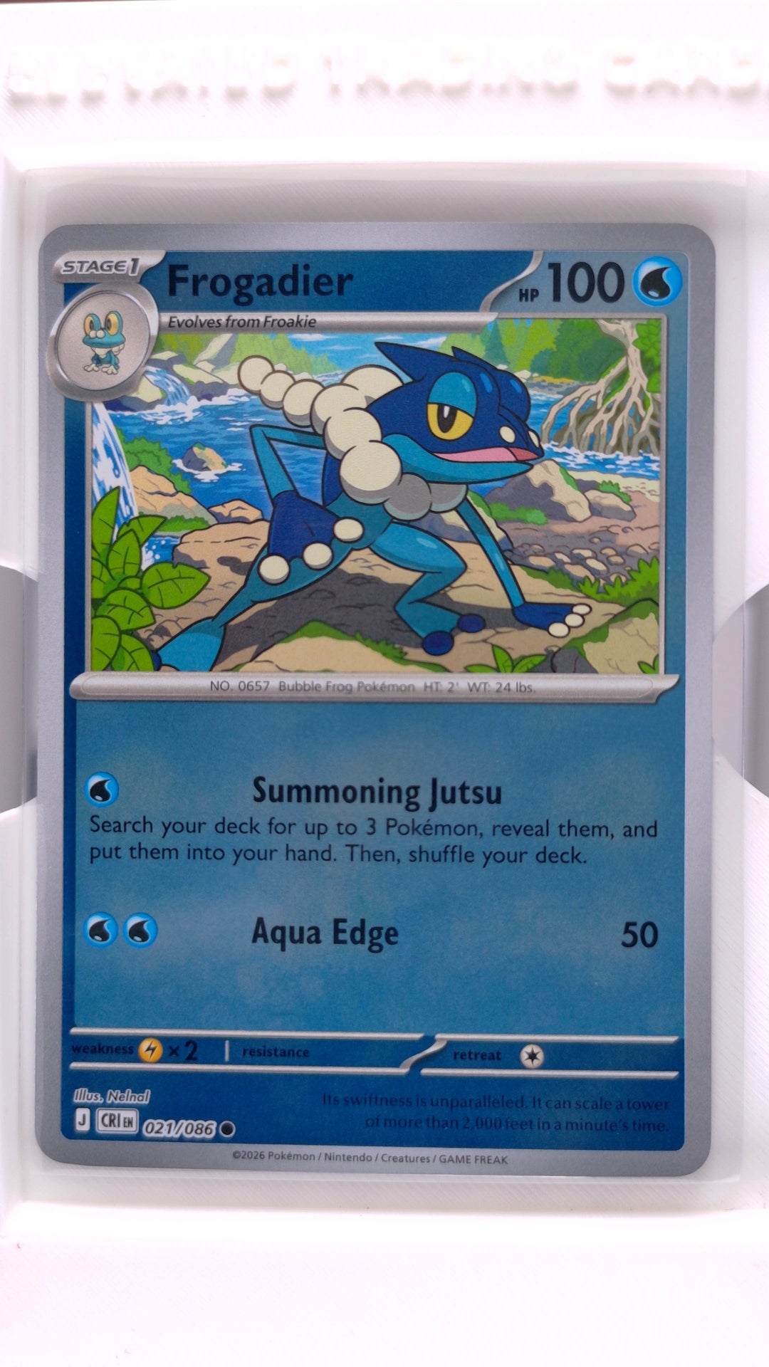 #21 Frogadier Reverse Holo Common - front