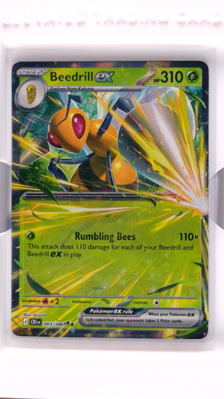 Pokémon: Mega Evolution — Chaos Rising Beedrill ex #003/086 Double Rare — Front