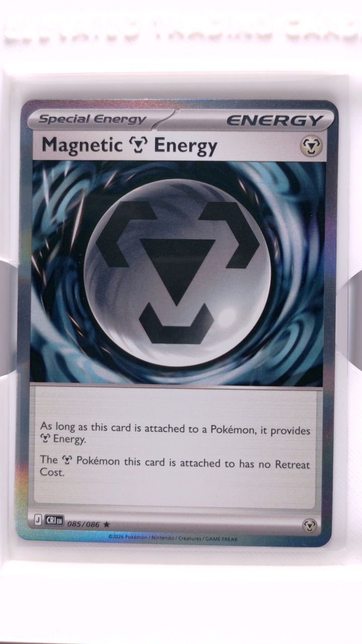 Pokémon: Mega Evolution — Chaos Rising Magnetic Metal Energy #085/086 Rare Holo — Front