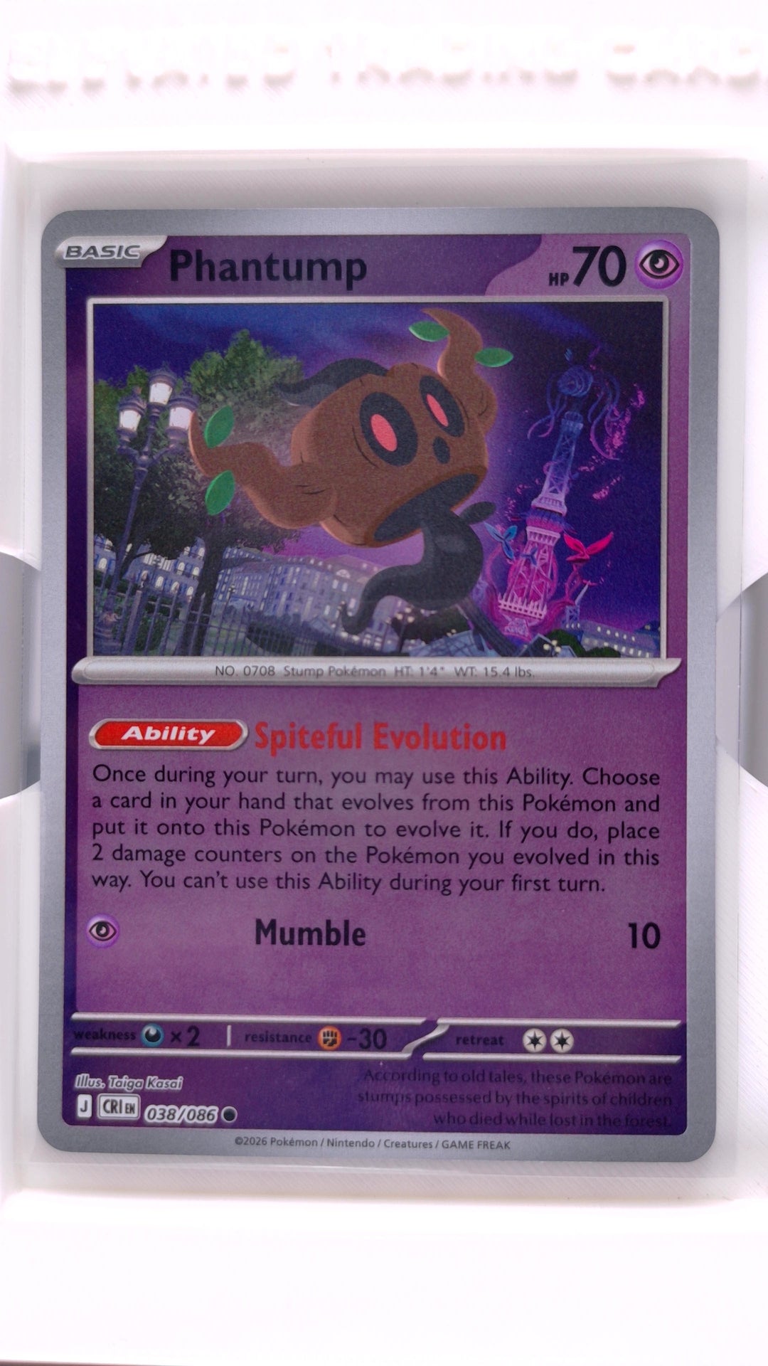 #38 Phantump Reverse Holo Common - front