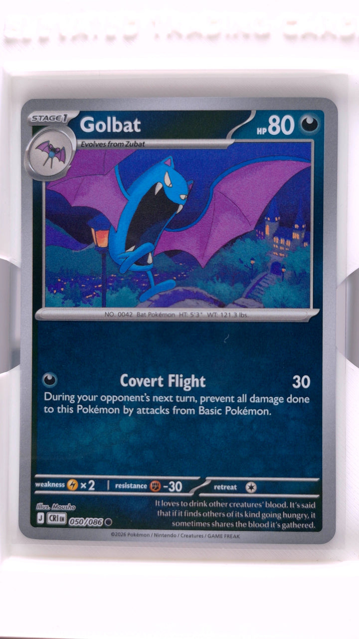 Pokémon: Mega Evolution — Chaos Rising Golbat #050/086 Common Reverse Holo — Front