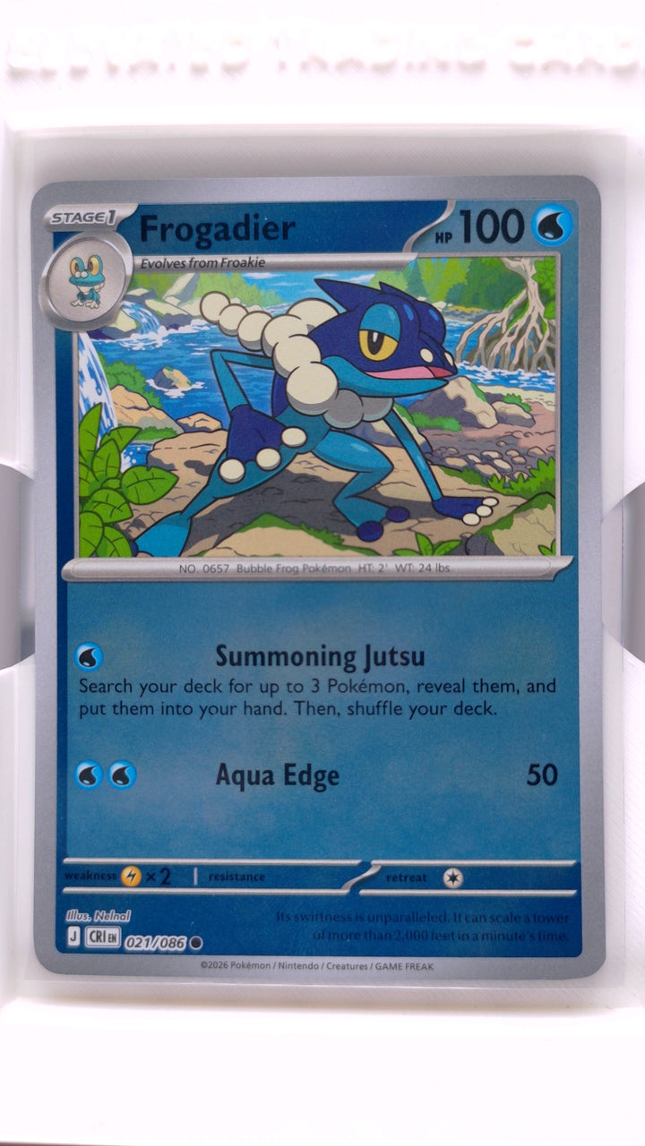 Pokémon: Mega Evolution — Chaos Rising Frogadier #021/086 Common Reverse Holo — Front