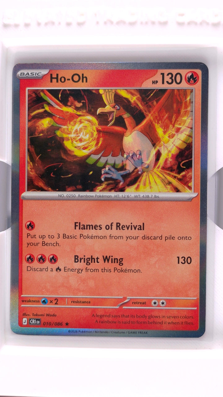 Pokémon: Mega Evolution — Chaos Rising Ho-Oh #010/086 Rare Holo — Front
