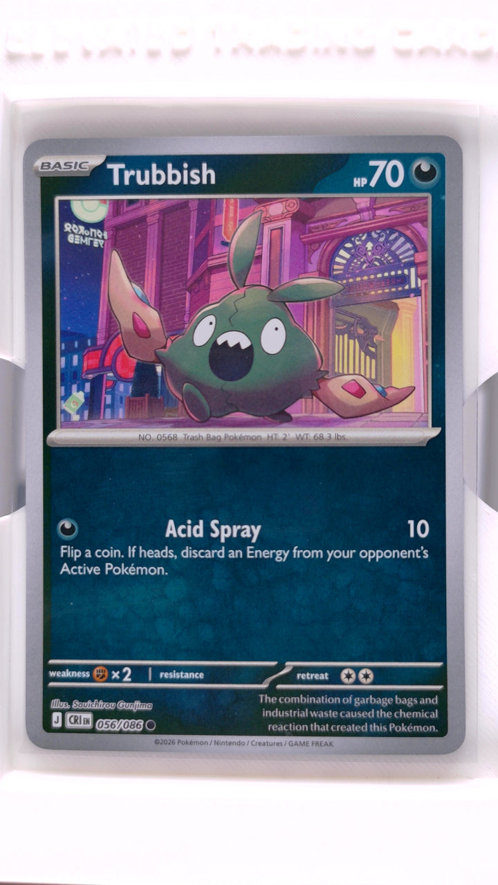 Pokémon: Mega Evolution — Chaos Rising Trubbish #056/086 Common Reverse Holo — Front