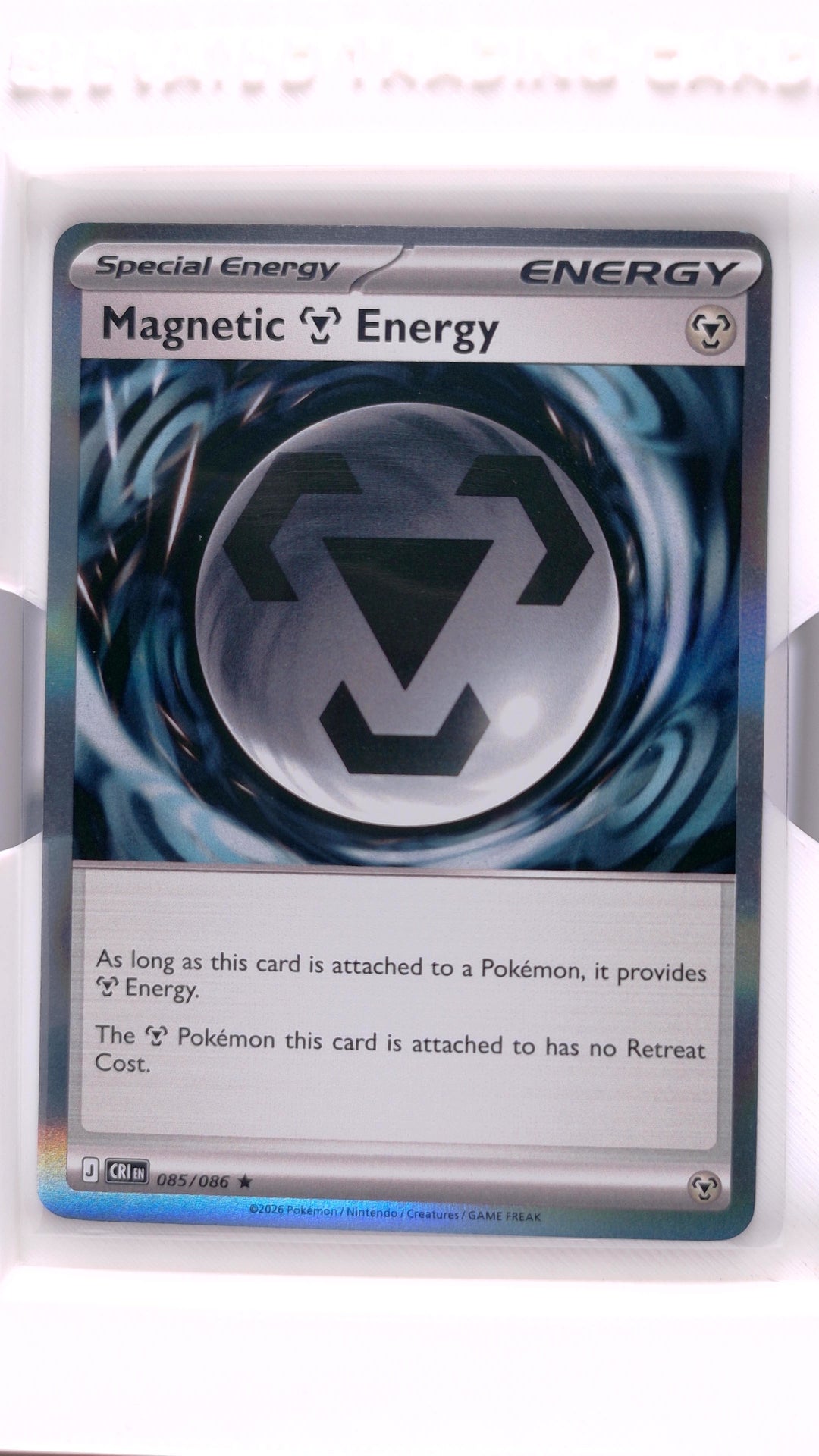 #85 Magnetic Metal Energy Holo Rare - front