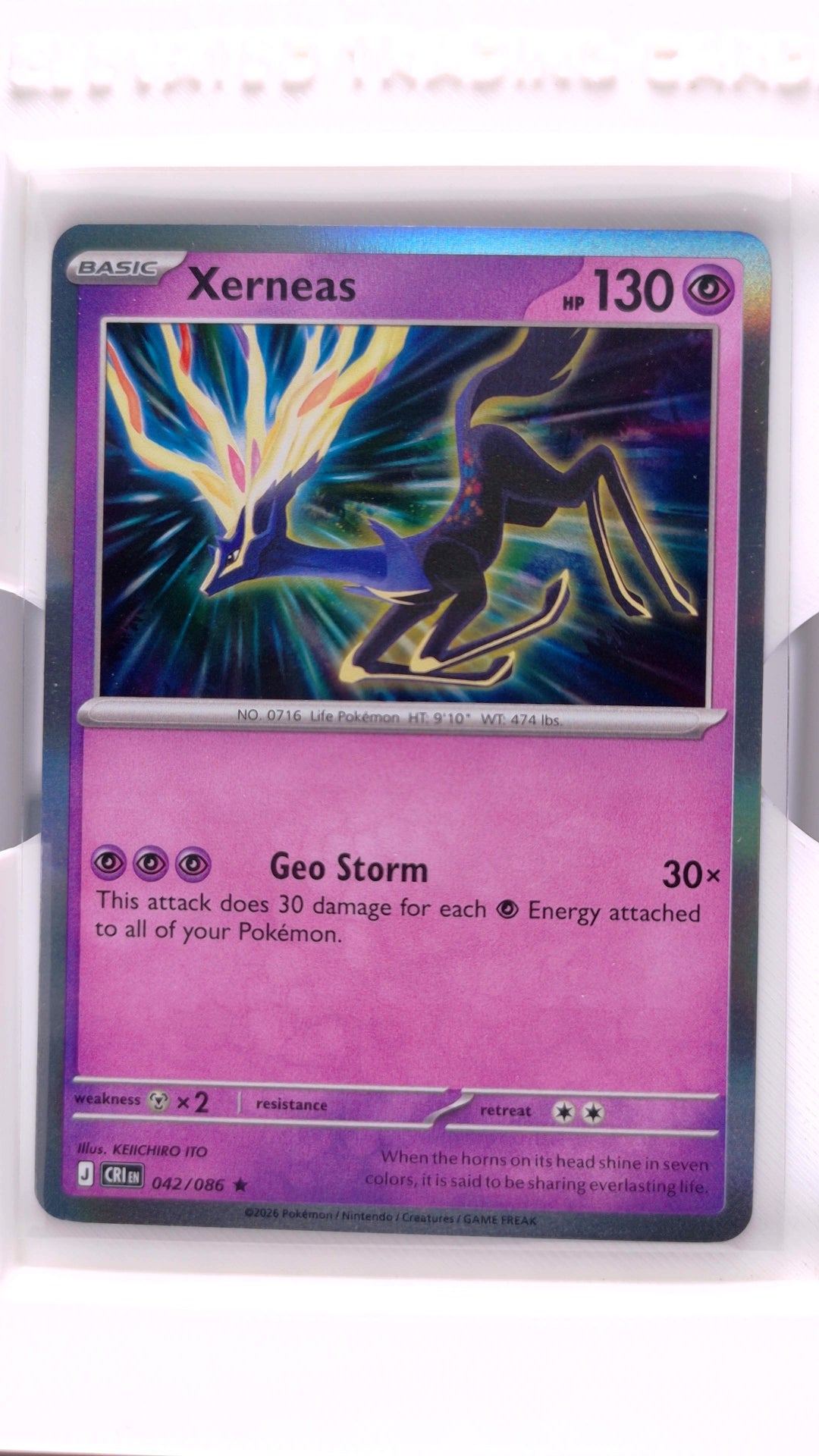 #42 Xerneas Holo Rare - front