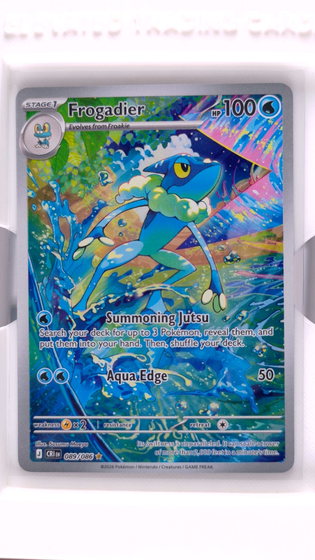 #89 Frogadier Illustration Rare - front