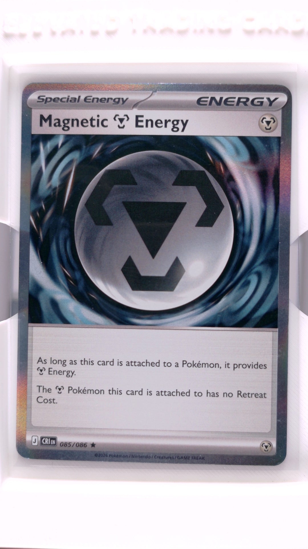 #85 Magnetic Metal Energy Holo Rare - front