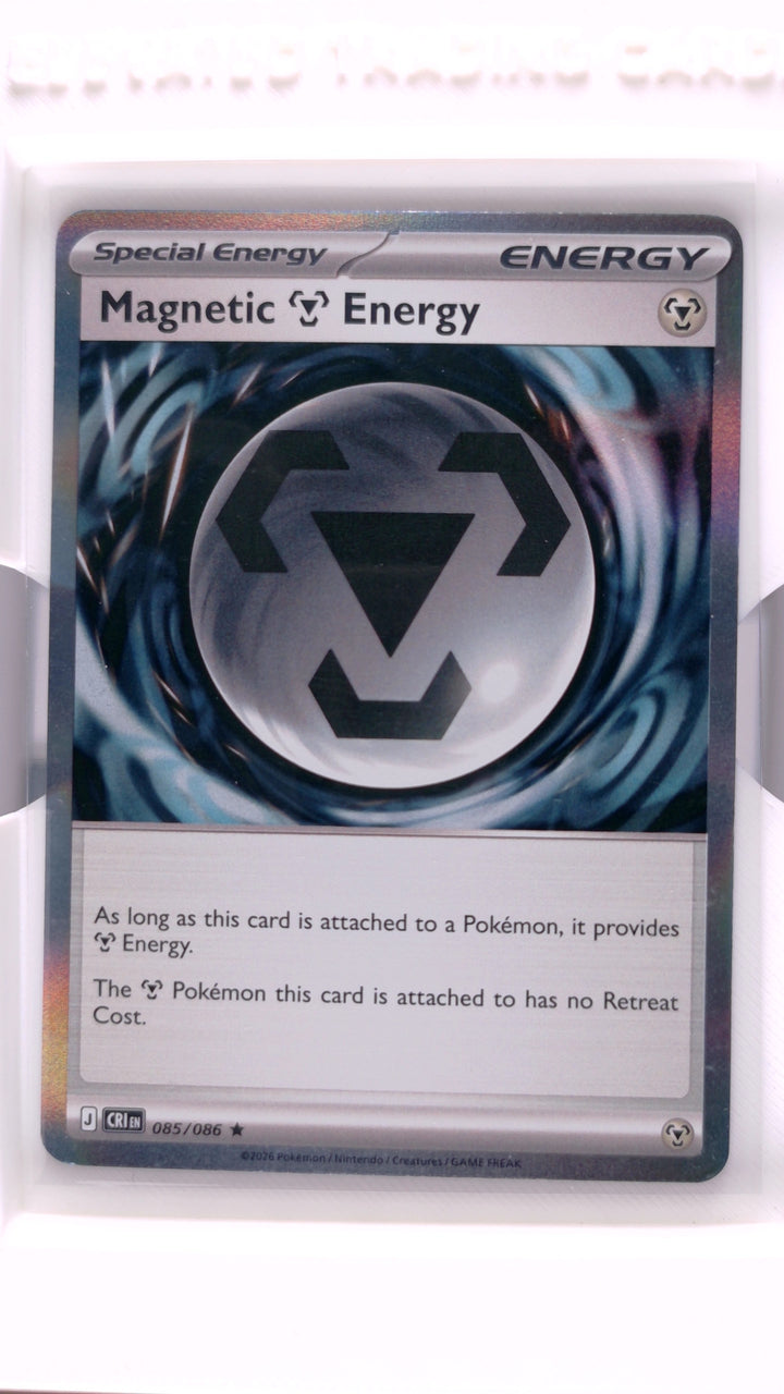 Pokémon: Mega Evolution — Chaos Rising Magnetic Metal Energy #085/086 Rare Holo — Front