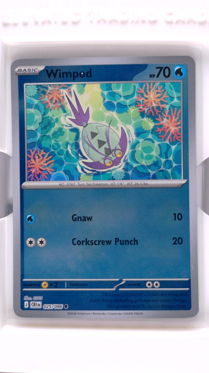Pokémon: Mega Evolution — Chaos Rising Wimpod #025/086 Common Reverse Holo — Front