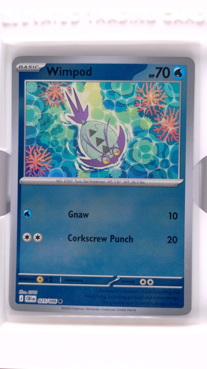 Pokémon: Mega Evolution — Chaos Rising Wimpod #025/086 Common Reverse Holo — Front