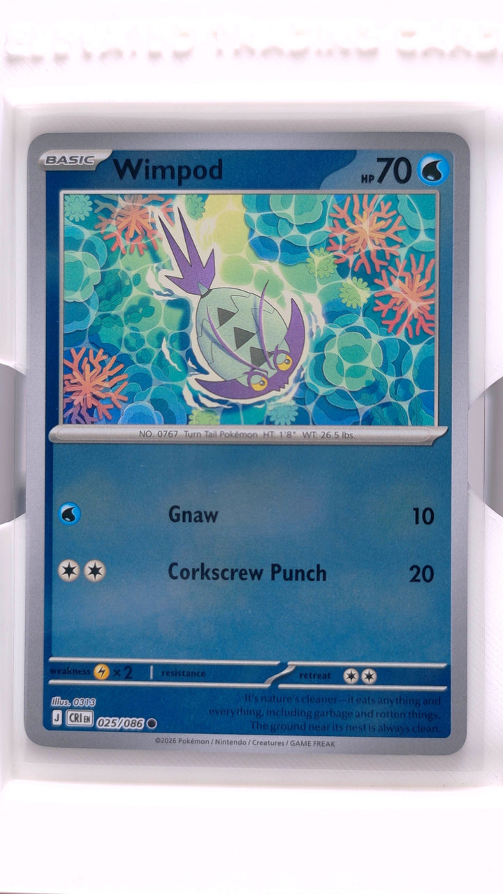Pokémon: Mega Evolution — Chaos Rising Wimpod #025/086 Common Reverse Holo — Front