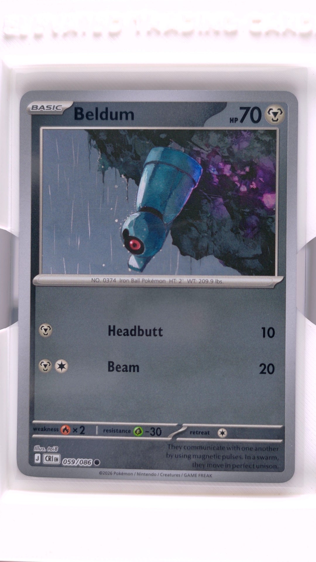 #59 Beldum Reverse Holo Common - front