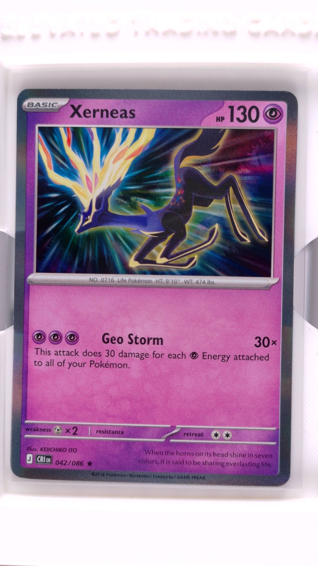 #42 Xerneas Holo Rare - front