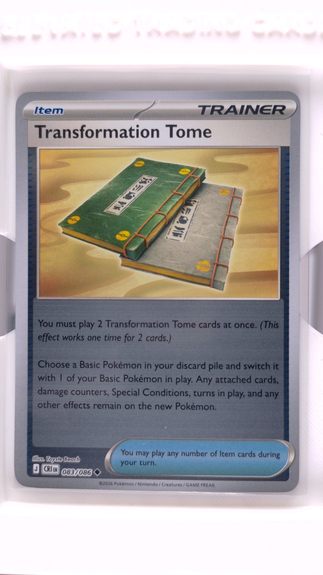 #83 Transformation Tome Reverse Holo Uncommon - front
