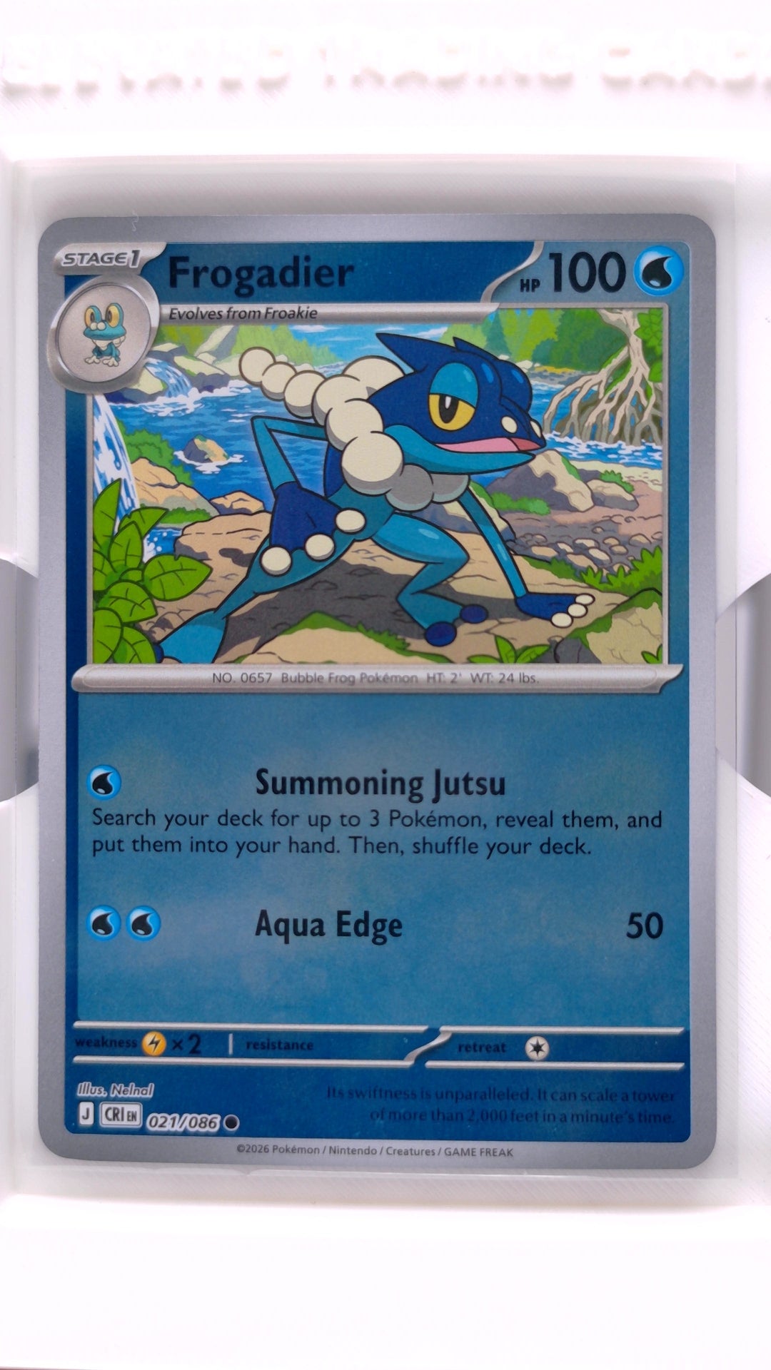 #21 Frogadier Reverse Holo Common - front
