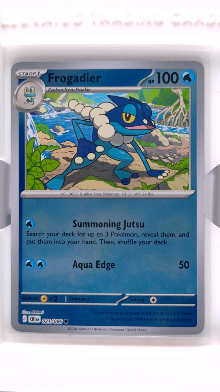 Pokémon: Mega Evolution — Chaos Rising Frogadier #021/086 Common Reverse Holo — Front