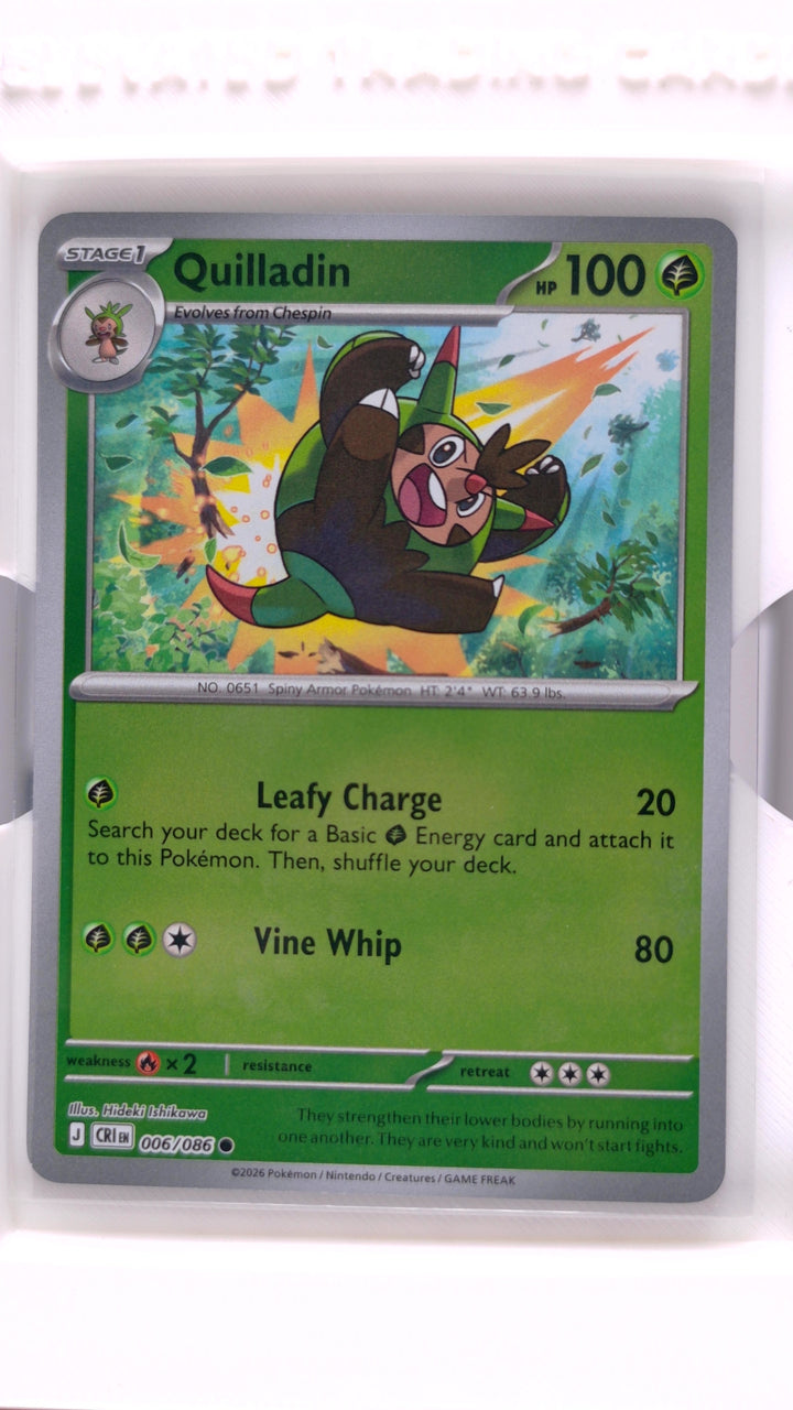 Pokémon: Mega Evolution — Chaos Rising Quilladin #006/086 Common Reverse Holo — Front