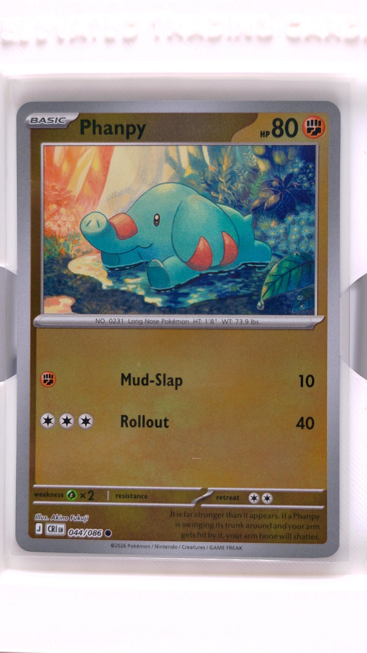 Pokémon: Mega Evolution — Chaos Rising Phanpy #044/086 Common Reverse Holo — Front