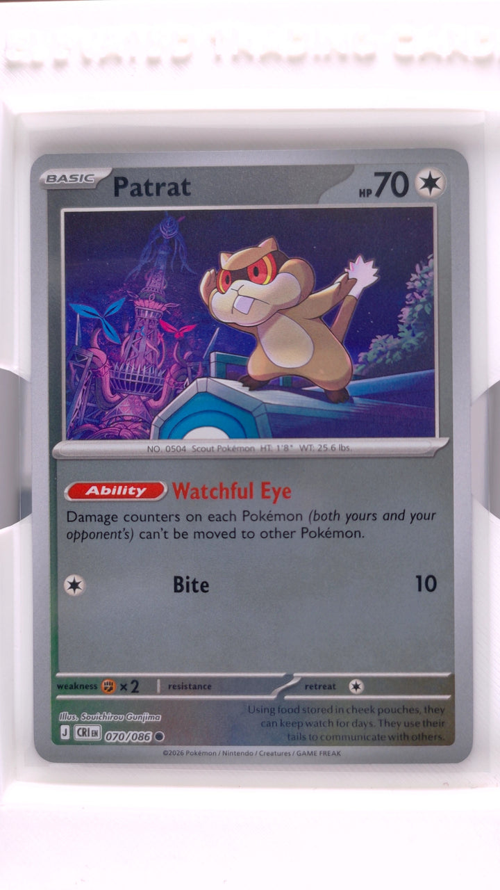 Pokémon: Mega Evolution — Chaos Rising Patrat #070/086 Common Reverse Holo — Front
