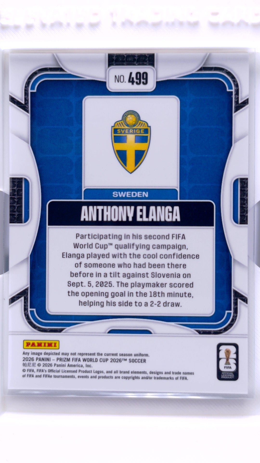 #499 Anthony Elanga - back