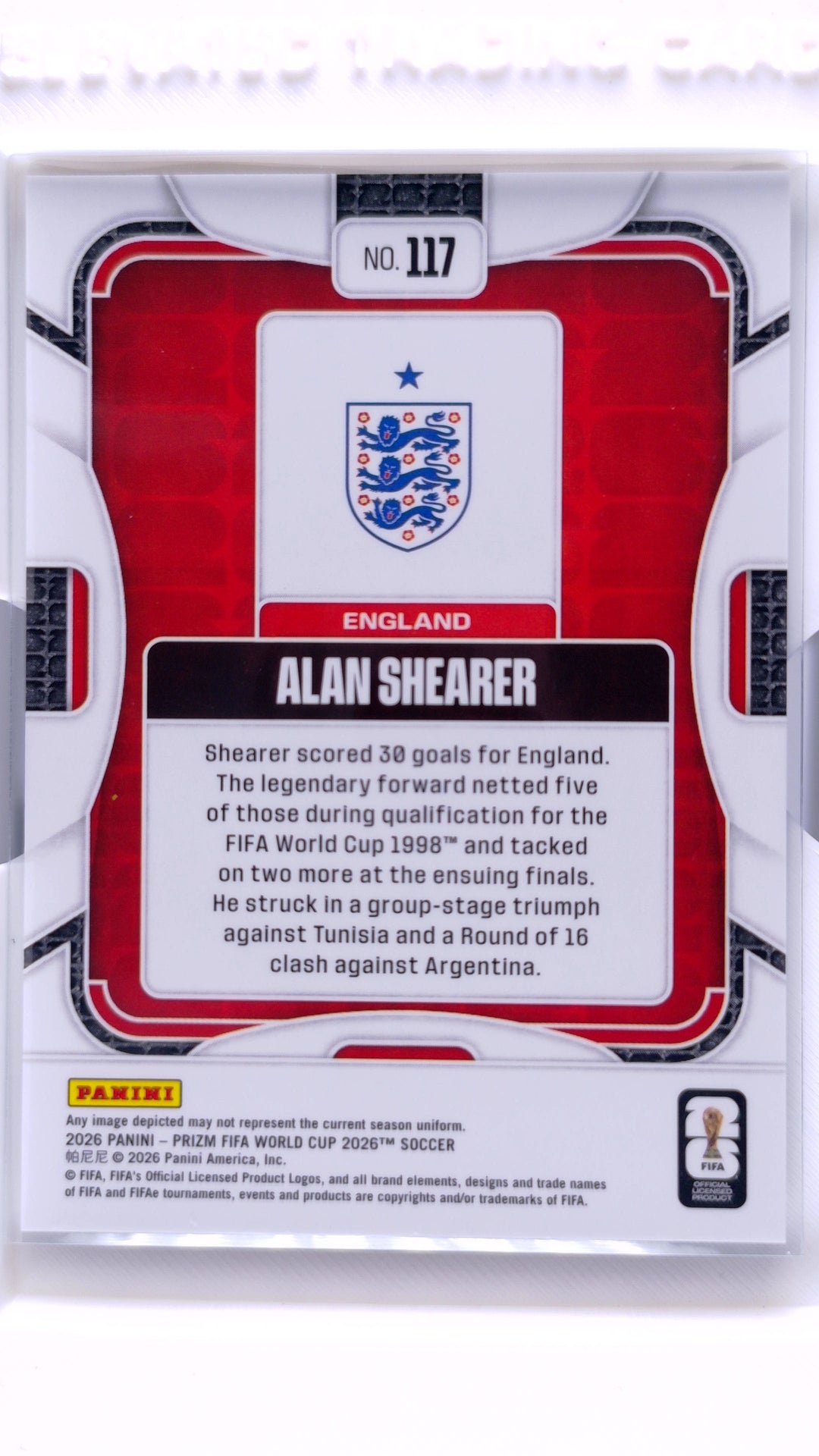 #117 Alan Shearer - back