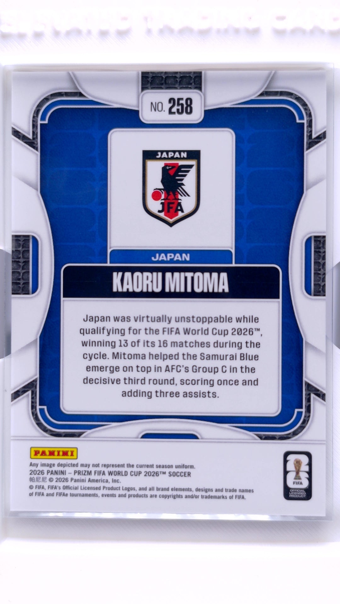 #258 Kaoru Mitoma - back
