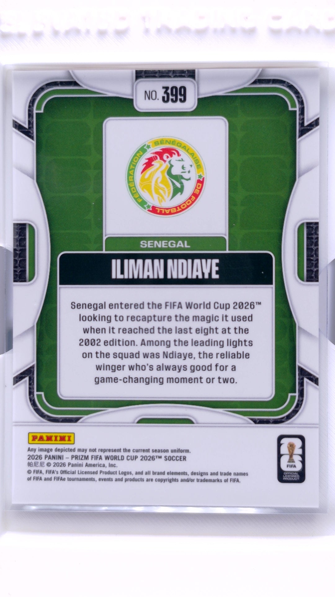#399 Iliman Ndiaye - back