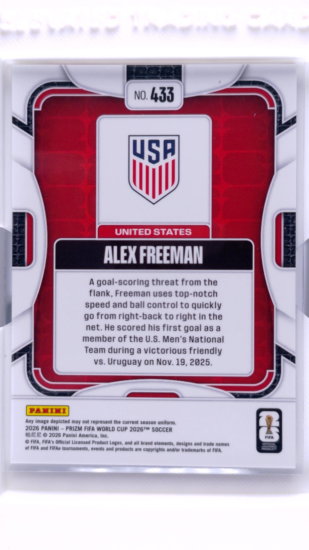 #433 Alex Freeman - back
