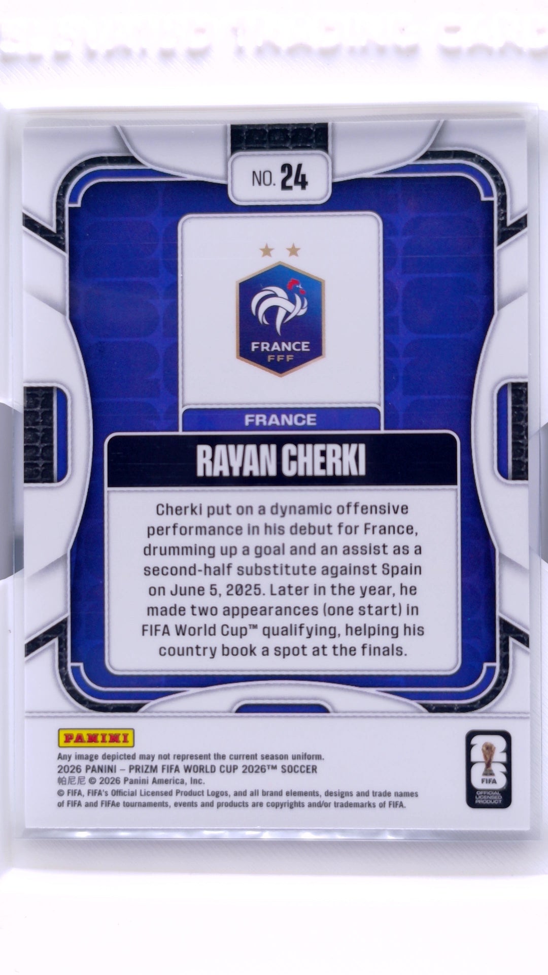 #24 Rayan Cherki - back