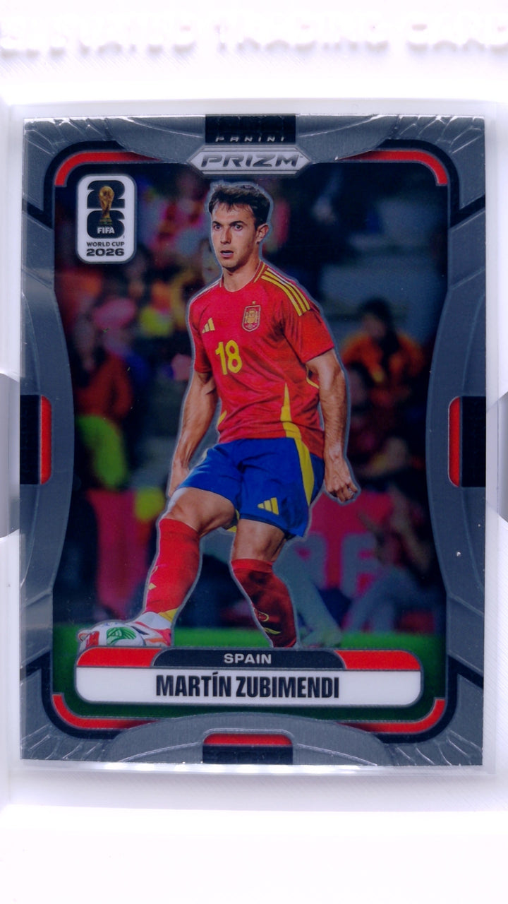 2026 Panini Prizm FIFA World Cup Soccer Martin Zubimendi #66 — Front