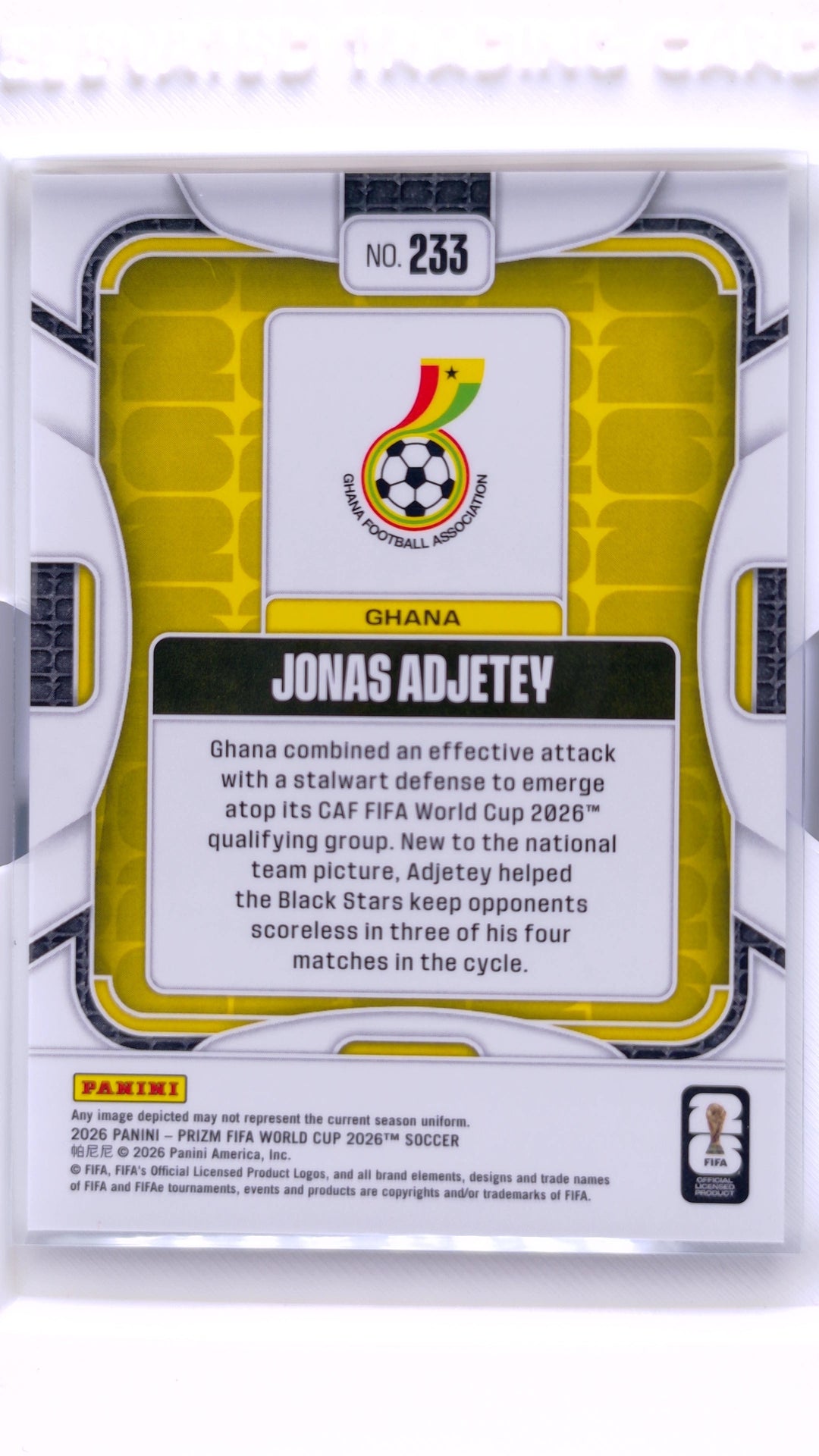 #233 Jonas Adjetey - back